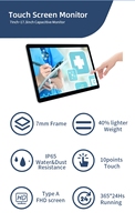Écran tactile capacitif vertical de 15,6 pouces avec interface série, PC tactile intelligent pour la domotique et l'utilisation professionnelle