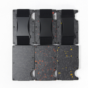 Cartera Minimalista de Fibra de Carbono Forjada con Logotipo Personalizado de Fábrica, Tarjetero Delgado de Aluminio Forjado Mate para Regalos - Product Image 6