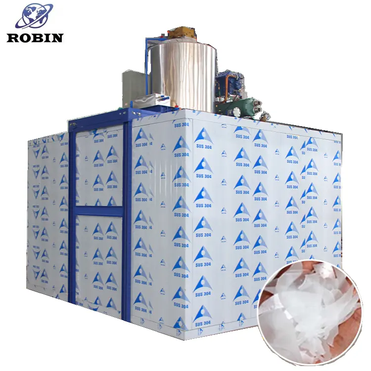 Robin flake ice machine 5t industrial ice maker for fishery 5tons good price