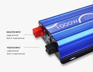 เครื่องแปลงไฟฟ้าความถี่สูง 12V/24V/48V AC 110V/220V/230V/240V คลื่นไซน์บริสุทธิ์เดี่ยว 2000W ระบบไฮบริดพลังงานแสงอาทิตย์แบบออฟกริด ตัวเครื่องอะลูมิเนียม - Product Image 5