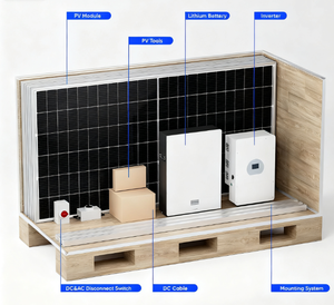 Luminovasolar 5kw 10kw 20kw 30kw Sistem Energi Surya Rumah Hybrid Lengkap on off Grid Paket Lengkap - Product Image 6