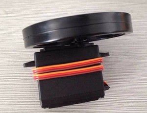25T Servo Wheel with Unisex Rubber Tire Radio System and Gyro for Intelligent RC Robot Car Education <b>DIY</b> <b>Kit</b> and Competition - Product Image 3