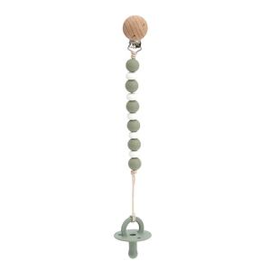 Silicone perline in legno ciuccio catena a Clip bambino capezzolo dentini per 0-12 mesi fascia <span class=keywords><strong>di</strong></span> età - Product Image 5