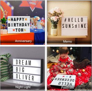 Boîte <span class=keywords><strong>à</strong></span> lumière de noël <span class=keywords><strong>à</strong></span> LED, lampe de lettres de Message <span class=keywords><strong>à</strong></span> LED, boîte <span class=keywords><strong>à</strong></span> lumière de cinéma <span class=keywords><strong>à</strong></span> LED A4 alimentée par batterie - Product Image 6