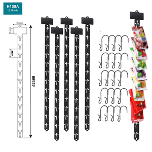 Merchandise <b>s</b> Supermarket Grocery Hanger Display Hanging PP Plastic for <b>S</b> <b>Hooks</b> Eco-Friendly for Snacks Retail - Product Image 2