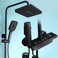 Ensemble de pommeau de douche salle de bain ensemble de mitigeur de douche en acier inoxydable salle de bain avec eau froide et chaude ensemble de douche système de salle de bain