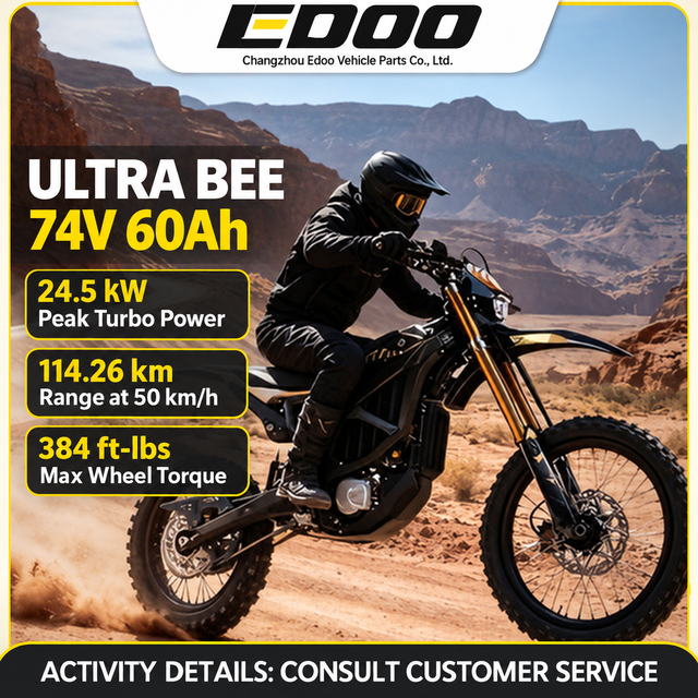 Ultra Bee Factory Supply 24.5KW 74V 90KM/H Offroad Motorcycle E-Mountain Bike Electric Motorcycle for Sale