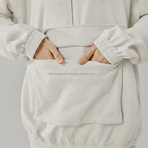 Jersey de gimnasio de gran tamaño de diseñador de peso pesado de alta calidad para mujer, pantalones de chándal de algodón a granel y conjunto de sudaderas con capucha y cremallera - Product Image 1