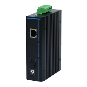 Switch Ethernet Industriel Gigabit 1 Port Fibre SC vers 1 Port RJ45 Monomode Monofibre 20km DC48-57V Large Plage de Température IP40 - Product Image 2