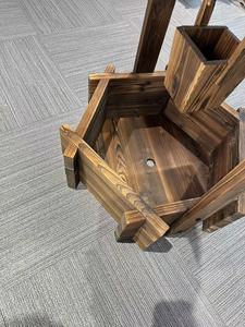 Personnalisé Extérieur En <span class=keywords><strong>Bois</strong></span> Jardin Souhaitant Bien Rustique En <span class=keywords><strong>Bois</strong></span> Patio Fleur Planteur Cour Décor Nouveau Créatif En Plein Air Jardin Souhaitant Bien - Product Image 6
