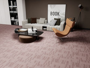 Piastrelle per <span class=keywords><strong>Tappeti</strong></span> 50x50cm a Righe Verticali, Marrone Caldo e Rosa, <span class=keywords><strong>Texture</strong></span> Sottile per Interni Naturali e Accoglienti, Soggiorno - Product Image 1