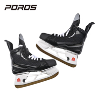 Chaussures de patinage sur glace professionnelles POROS Location de patins de hockey sur glace pour jeu de hockey