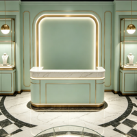 Boutique de bijoux de luxe européenne, design d'intérieur complet