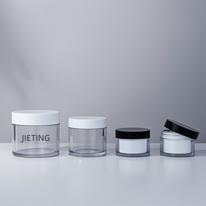 Pot en PET transparent à paroi épaisse pour crème visage et gommage corporel, disponible en 15g, 30g, 50g, 80g, 100g, 120g, 150g, 200g, 250g, 300g, avec logo personnalisé - Product Image 5