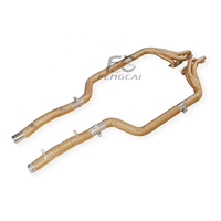 Pièces automobiles, tuyau d'échappement pour Mercedes-Benz W204 C63 AMG W204/S204/C204/A204 6.2 en acier inoxydable, épaisseur 1,5 mm, isolation thermique