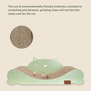 Grosir Catnip kertas bergelombang interaktif hewan peliharaan kucing tiang penggaruk kucing kardus - Product Image 2