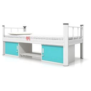 Сверхпрочная металлическая односпальная кровать с выдвижным ящиком - Product Image 3