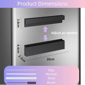 Metal Straw Holder for Cabinet Door Magnetic Straw Organizer with Adhesive Tape Reusable Tumbler Straws <b>Storage</b> Dispenser - Product Image 5