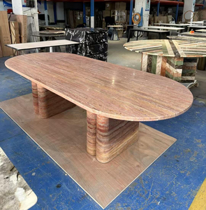 <span class=keywords><strong>Tavolo</strong></span> da pranzo persiano Rosso Travertino levigato mobili in pietra ovale in Travertino Rosso <span class=keywords><strong>tavolo</strong></span> da pranzo <span class=keywords><strong>grande</strong></span> <span class=keywords><strong>tavolo</strong></span> da pranzo <span class=keywords><strong>Design</strong></span> - Product Image 3