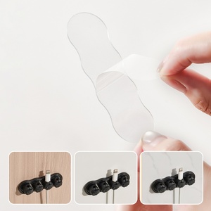 Creative Self Adhesive Cable Clip Desk Cord Organizer <b>Wire</b> Holder for Computer Phone Charger Cable Management No Drill - Product Image 5