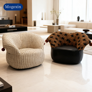 เก้าอี้โซฟากำมะหยี่สำหรับพักผ่อนที่ทันสมัยสำหรับห้องนอนโรงแรมวิลล่ากลางแจ้งและใช้ในโรงเรียน-การออกแบบที่หรูหรานุ่ม - Product Image 2