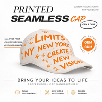 Casquette en tricot technique sans couture avec impression par sublimation intégrale, chapeau de sport tendance, personnalisation de marque, directement de l'usine