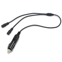 Câble répartiteur en Y pour allume-cigare de voiture 12V, prise mâle allume-cigare vers prise femelle DC 5.5*2.1mm, rallonge d'alimentation