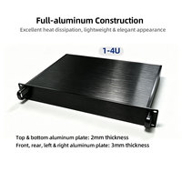 Châssis d'amplificateur en aluminium 19 pouces 1U~6U pour montage en rack, surface brossée, fabrication sur mesure en tôle ODM OEM