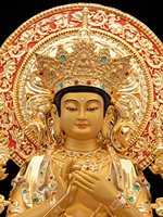 Statue de Bouddha Maitreya assis en cuivre pur, imprimée en héliogravure, de Chine continentale, pour la décoration de la maison et du salon