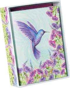 <span class=keywords><strong>Sobres</strong></span> de Agradecimiento - Tarjetas en Blanco con <span class=keywords><strong>Sobres</strong></span> - Diseñado por Bella Pilar, Colibrí Morado (Paquete de 14) - Product Image 3