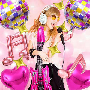 Set de Globos con Notas Musicales para Decoración de Fiesta de Cumpleaños, <span class=keywords><strong>Rock</strong></span> <span class=keywords><strong>and</strong></span> <span class=keywords><strong>Roll</strong></span> - Product Image 3