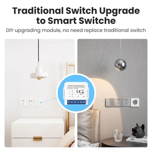 Sls tuya 2 Gang thông minh ánh sáng chuyển đổi mô-đun <span class=keywords><strong>Mini</strong></span> Wifi Relay chuyển 10A Nhà Thông Minh Hệ thống tương thích điều khiển từ xa thiết bị chuyển mạch - Product Image 2