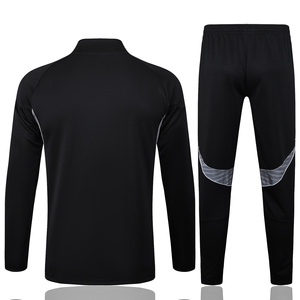 Veste d'entraînement rétro à manches courtes et fermeture éclair intégrale, séchage rapide, collection automne-hiver 25/26 pour les clubs américains, tenue de football de compétition - Product Image 4