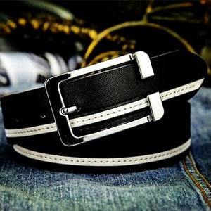 Cinturones de hebilla para hombre al por mayor, sin marca, de alta calidad, con correa de cuero genuino para jeans - Product Image 3