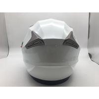 Casque de moto ouvert blanc homologué ECE avec visière