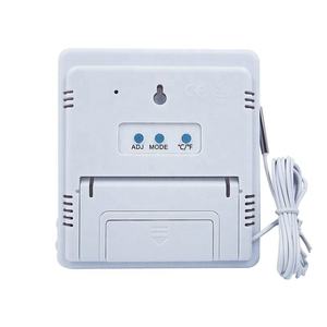 Estación Meteorológica Digital Interior/Exterior con Reloj, Sonda con Cable, Termómetro <span class=keywords><strong>LCD</strong></span>, Higrómetro, Monitor de Temperatura y Humedad - Product Image 2