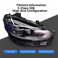 Système d'éclairage automobile LED pour Mercedes Benz Classe C 206 2022-2025 Configuration haut de gamme OE A2069065401 A2069065501