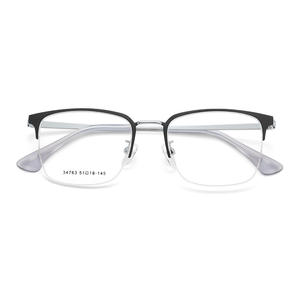 Montures de lunettes demi-cerclées en alliage intelligentes pour hommes, rectangulaires, anti-UV, origine Danyang, modèle 34763 - Product Image 4