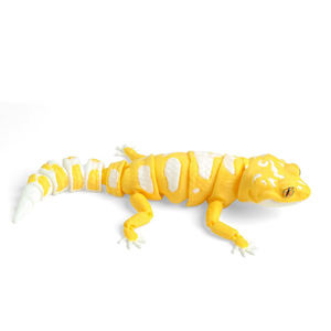 Figurine de lézard léopard imprimée en 3D, sculpture de lézard mobile pour la décoration de la maison, reptile réaliste, objet de <span class=keywords><strong>collection</strong></span>, ornement de bureau - Product Image 1