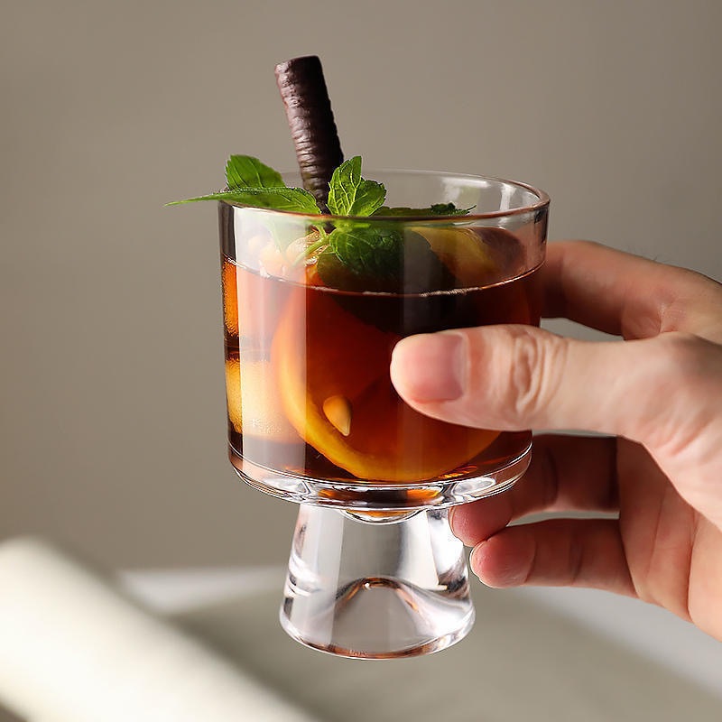 10oz High-quality ice cream cup, high-value glass cup, coffee juice water cup