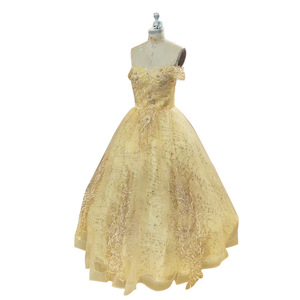 Golden Choir Dress 2025 Spring Performance Long Skirt <b>Sequins</b> Stage Wear Girls Adult - Product Image 5