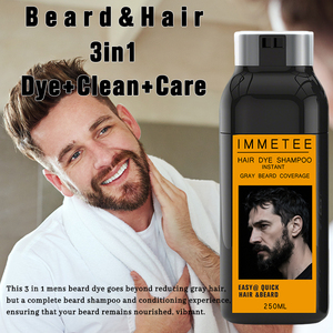 Etiqueta privada <span class=keywords><strong>Barba</strong></span> Tinte <span class=keywords><strong>para</strong></span> el cabello Cobertura de raíz gris Color de cabello Crema Negro Cubrir temporalmente el cabello <span class=keywords><strong>Champú</strong></span> de lavado de <span class=keywords><strong>barba</strong></span> <span class=keywords><strong>blanca</strong></span> - Product Image 5