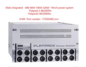 Eltek Flatpack 2 Sistem Daya 48V 8KW 4U Tinggi Cto20405. Nn, Modul Monitor Pengontrol Smartpack R