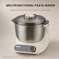 Machine à pâtes électrique 150 W pour la cuisine, presse à pâte et coupe-nouilles, bol de 5 L