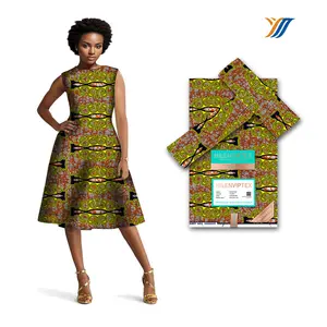 Thiết kế thời trang phi bông sáp in vải ankara kente Ghana sáp vải phổ biến phi fabricsh135gsm