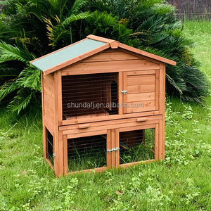 SDR009-T Luxury Modern Wooden Pet House Horizontal <b>Sliding</b> Closure Eco-Friendly All Seasons Indoor/Outdoor Use - Product Image 2