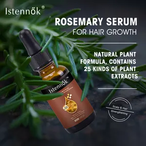 ISK Organic Lavender Rosemary Fast Hair Growth Oil For African Alopecia Regrowth Mint Serum For Black Women Hair Loss Product