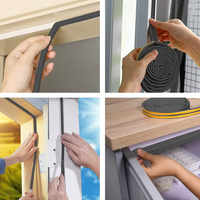 Yobest D-Strip Joint de porte en mousse auto-adhésive pour fenêtres et portes