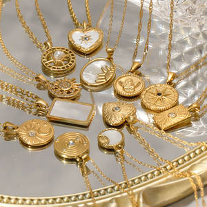 Collar con colgante personalizado vintage de acero inoxidable 316L, chapado en oro PVD de 14K/18K, joyería fina, collares de moda para mujer - Product Image 4