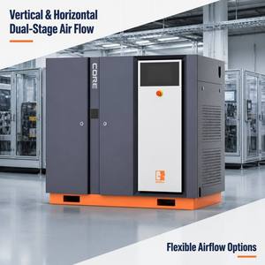 Compresseur d'air à vis fiable de 55 kW refroidi par air, unité de compression rotative industrielle, <span class=keywords><strong>moteur</strong></span> 8 bars de pression pour grandes applications - Product Image 3